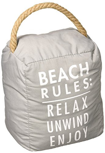 Pavilion Gift Company Beach Rules: Relax Unwind Enjoy Door Stopper