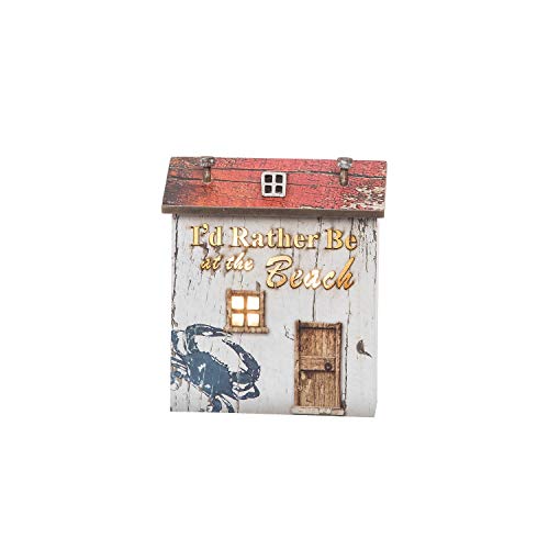 Beachcombers B22547 Rather Be at The Beach Shack LED Accent, 6.3-inch High