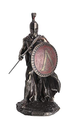 Unicorn Studios WU76820A4 Leonidas Holding a Spear Sculpture - Bronze