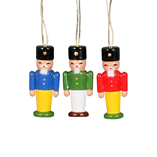 Alexander Taron Dregeno Ornaments Set of 6 Nutcrackers - 2" H x .75" W x .5" D