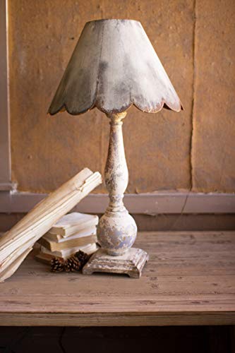 Kalalou CCG1588 Table Lamp, Wood