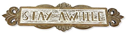 Great Finds WD024-SA Soul Garden Collection Stay A while Wall Decor