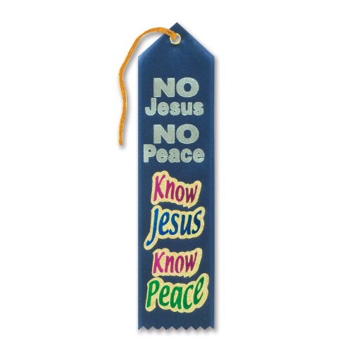 Beistle Know Jesus Know Peace Ribbon