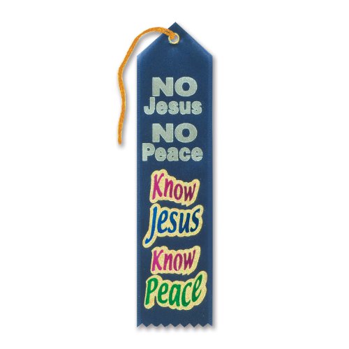 Beistle Know Jesus Know Peace Ribbon