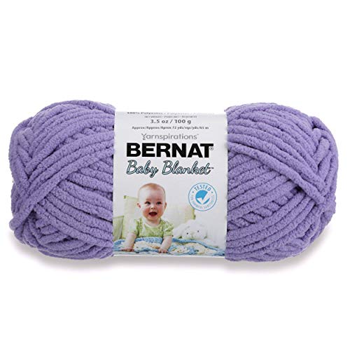 Spinrite Yarns (CA) Bernat Baby Blanket Yarn, 3.5 oz, Gauge 6 Super Bulky, Lilac