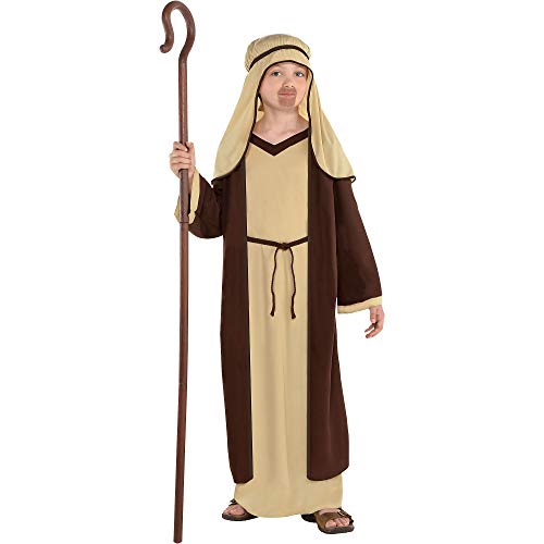 Amscan Brown Saint Joseph Costume for Boys, Bible Costumes for Kids, Large, with Included Accessories