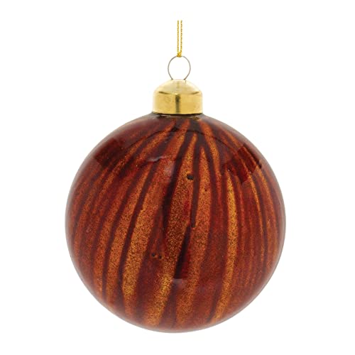 Melrose 87303 Ball Ornament, 3-inch Diameter, Glass