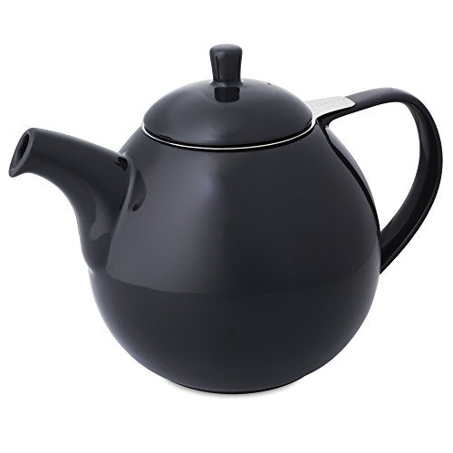FORLIFE Curve Teapot with Infuser, 45-Ounce, Black Graphite