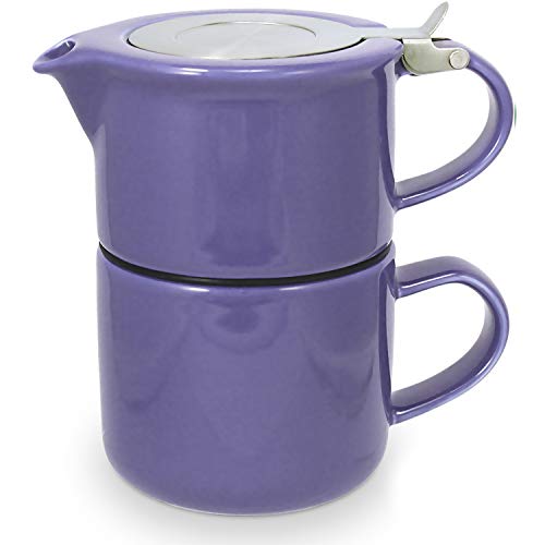 FORLIFE Tea for One Teapot with Infuser 14 oz, Purple