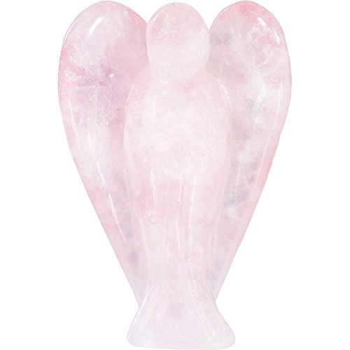 Kheops International Carved Rose Quartz Pocket Angel