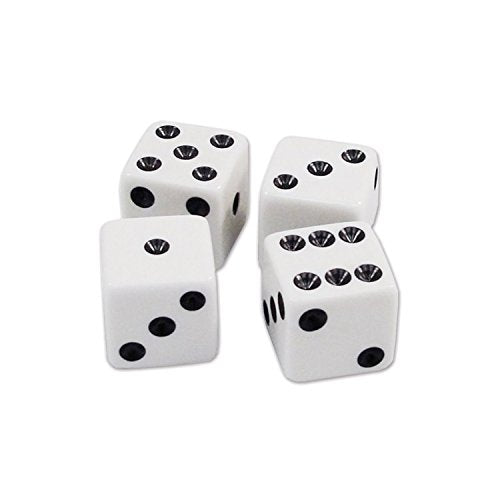 Beistle White and Black Dice - 10 Pcs