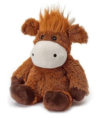 Intelex Highland Horned Cow - Warmies Cozy Plush Heatable Lavender Scented Stuffed Animal