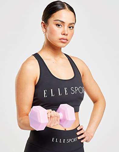 ELLE SPORT PE Cement Pair Exercise Hand Dumbbells, Set of 2, 1kg, Lilac, Sports and Fitness Equipment