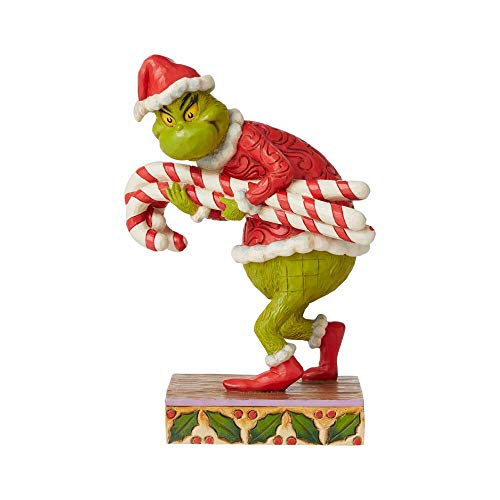 Enesco Grinch by Jim Shore Grinch Stealing Candy Canes Figurine