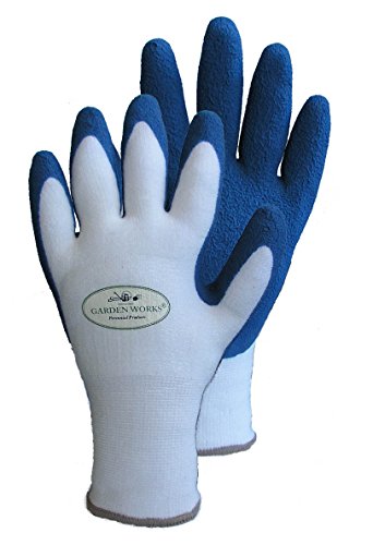 Garden Works Bamboo Fit Garden Gloves, Blue, Medium