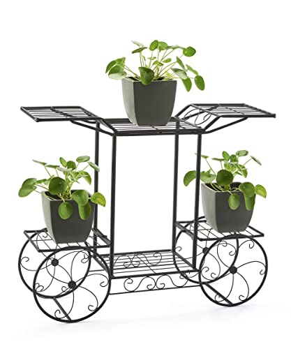 Giftcraft Planter Garden Cart Stand, 6 inches