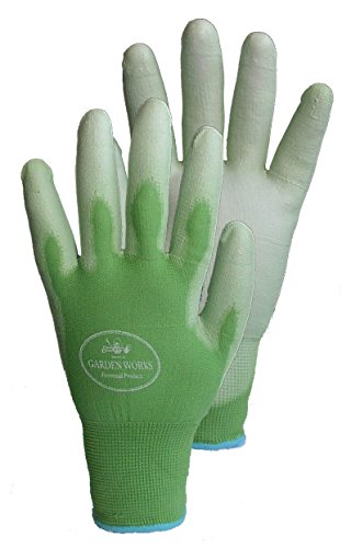 Garden Works Sun grips Garden Gloves, Green, Medium