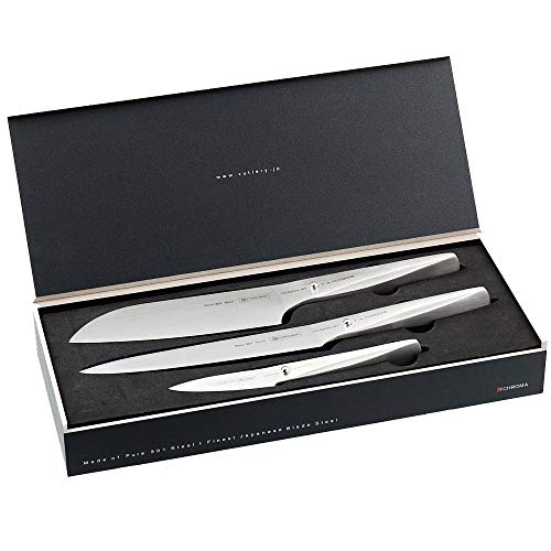 Chroma 3-Piece Knife Set, one size, silver