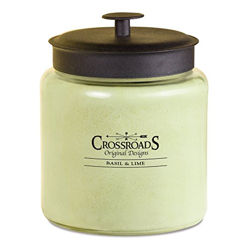 Crossroads Basil & Lime Scented 4-Wick Candle, 96 oz.