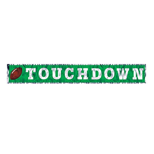 Beistle Metallic Touchdown Fringe Banner Party Accessory (1 count) (1/Pkg)