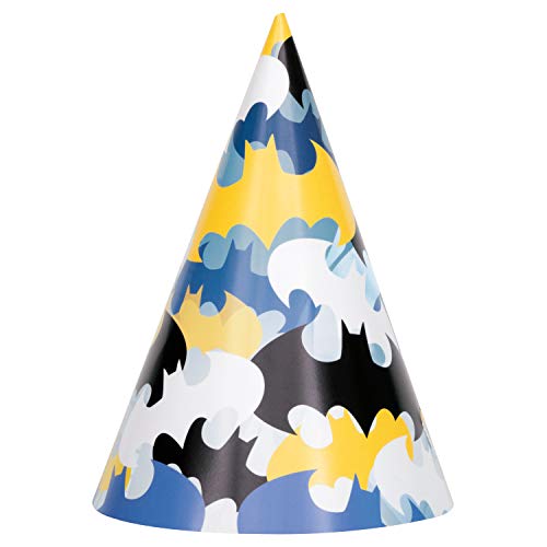 Unique Industries Batman Party Hats - 8 Pcs