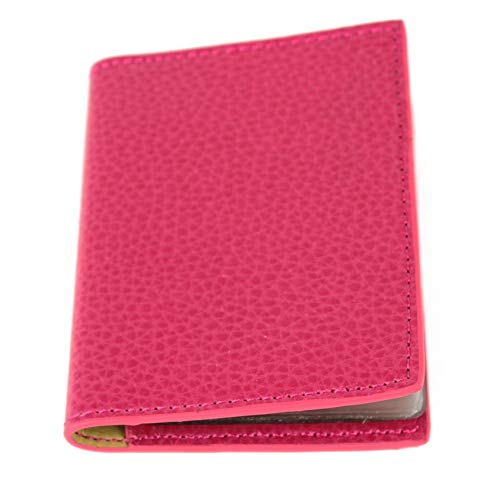 Rediform Laurige 12-Card Holder, 4.125 x 3.125 x 0.375 inches, Fuchsia (G756.09)