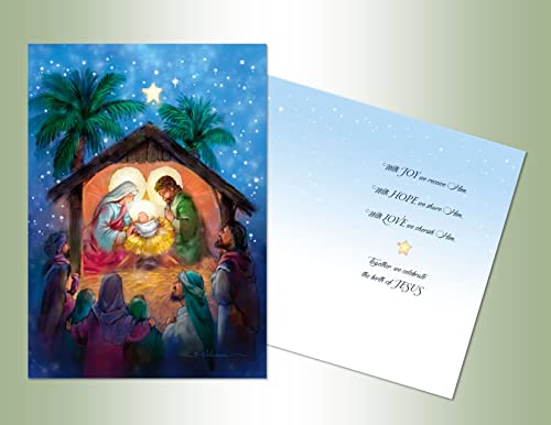 LPG Greetings Deluxe Glitter Embellished Boxed Christmas Cards