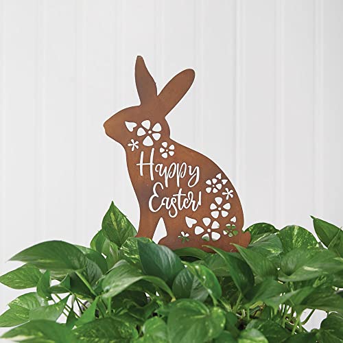 CTW Home Collection 370609 Rustic Happy Easter Garden Stake, 19-inch Height