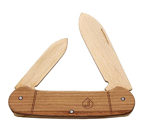 Blue Ridge Knives JJ5 Two Blade Canoe Knife Kit, Wood