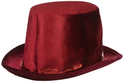 Forum Novelties Deluxe Top Hat, Burgundy