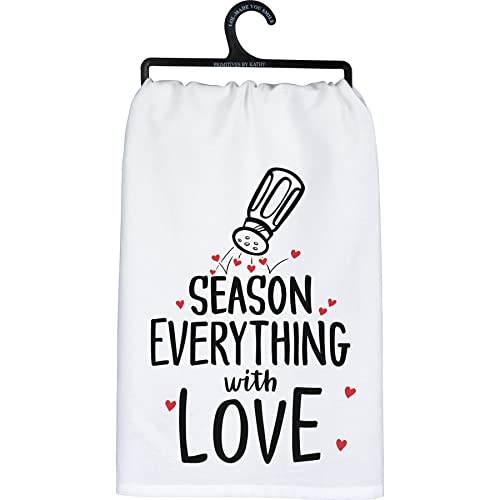 Primitives by Kathy 112087 Kitchen Towel Season Everything with Love, 28-inch, Cotton