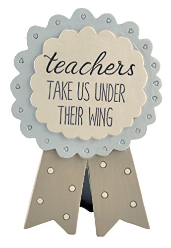Blossom Bucket Teacher' Plaque W/Wings/Easel Decoration, Multi-Color