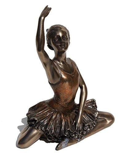 Unicorn Studio 5.13 Inch Ballerina - Warming Up Cold Cast Bronzed Figurine