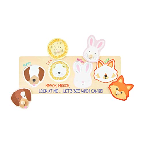 Mud Pie Peek-A-Boo Mirror Puzzle, 15-inch Height