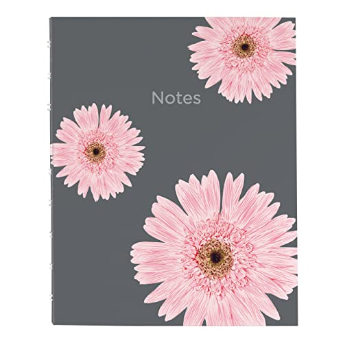 Rediform Blueline NotePro‚Ñ¢ Notebook, Indexing System, 9.25" x 7.25", 150 Pages, Pink Daisy Design (A6016.01)