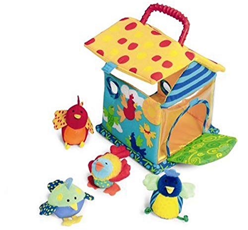 Manhattan Toy Put and Peek Birdhouse Soft Activity Toy