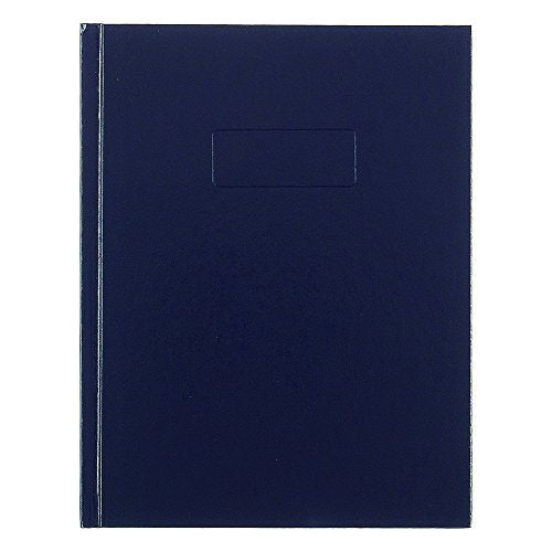 Rediform Business Notebook with Cover, College Rule, 9.25 x 7.25 Inches, Blue, 192 Page Pad (A982)