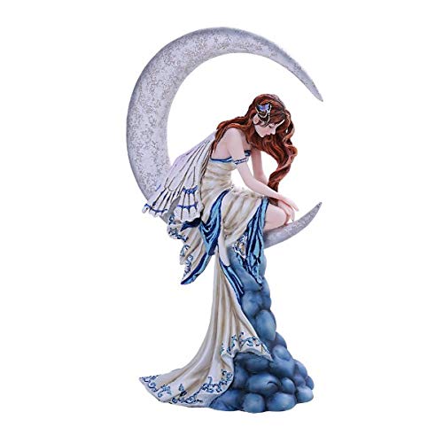 Pacific Trading Giftware PT Memory Winged Fairy Sitting on The Moon Collectible Figurine