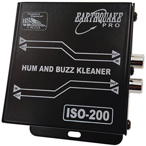 Earthquake Sound ISO-200 Hum and Buzz Kleaner 600 Ohm Ground Loop Isolator with RCA to XLR Signal Conversion