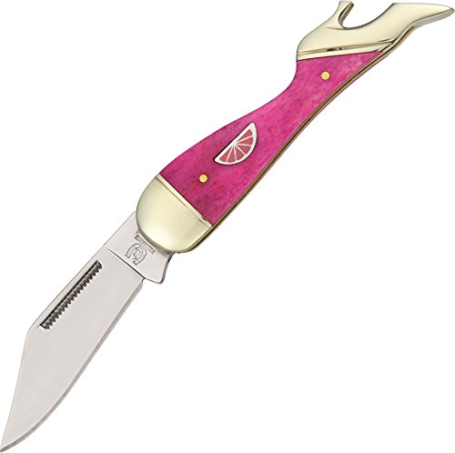 Blue Ridge Knives Rough Ryder Small Leg Knife Pink Lemonade