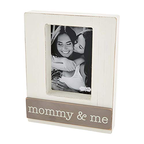 Mud Pie MOMMY AND ME BLOCK FRAME,9" x 7",White