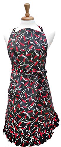 Two Lumps of Sugar Coffee Time Ruffle Retro Fashion Kitchen Fashion Apron