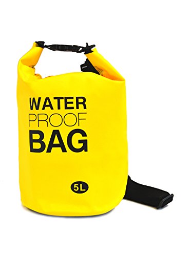 Calla 2144 Waterproof Dry Bag, 5 Liters, Yellow