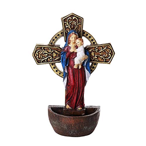Pacific Trading DIVINITY COLLECTION Madonna and Holy Child Font Figurine