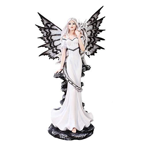 Pacific Trading Extra Large White Tribal Fairy Dragon Figurine
