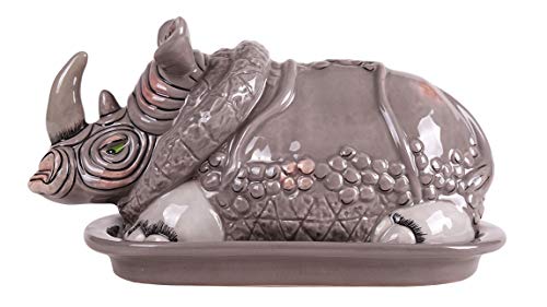 Blue Sky Clayworks Clayworks 7.5"X4.75"X4" Rhino Butter Dish