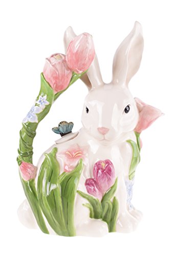 Blue Sky Ceramic Bunny Teapot, Multicolor