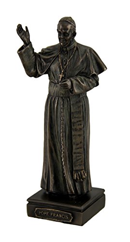 Unicorn Studio Veronese Design Pope Francis Bishop of Rome Decorative Bronzed Statue