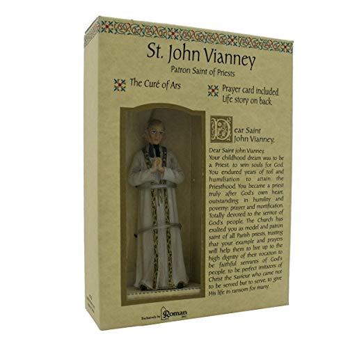Roman Inc. St. John Vianney * Saint Catholic Figurine Patron 40700