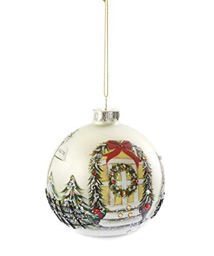 Giftcraft 667261 Ball Ornament, 3.9-inch Diameter